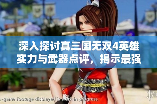 深入探讨真三国无双4英雄实力与武器点评，揭示最强角色的出色攻略与技巧
