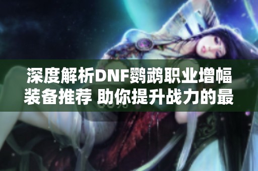 深度解析DNF鹦鹉职业增幅装备推荐 助你提升战力的最佳选择揭秘
