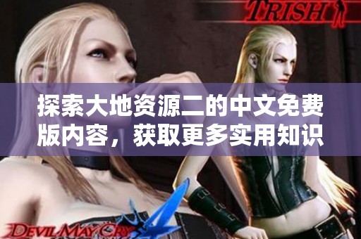探索大地资源二的中文免费版内容，获取更多实用知识与技能