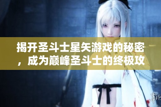 揭开圣斗士星矢游戏的秘密，成为巅峰圣斗士的终极攻略全解析