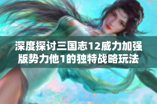 深度探讨三国志12威力加强版势力他1的独特战略玩法及其特色优势分析