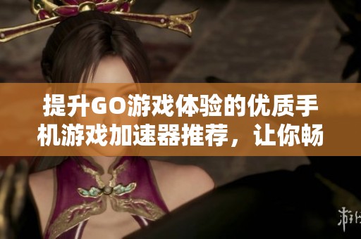 提升GO游戏体验的优质手机游戏加速器推荐，让你畅享无延迟的游戏乐趣