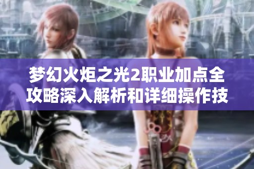 梦幻火炬之光2职业加点全攻略深入解析和详细操作技巧分享