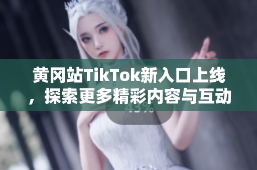 黄冈站TikTok新入口上线，探索更多精彩内容与互动体验