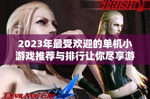 2023年最受欢迎的单机小游戏推荐与排行让你尽享游戏乐趣