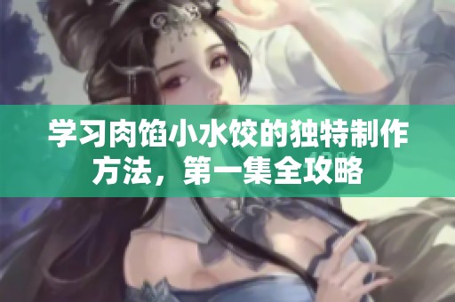 学习肉馅小水饺的独特制作方法，第一集全攻略