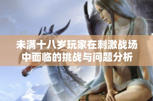 未满十八岁玩家在刺激战场中面临的挑战与问题分析
