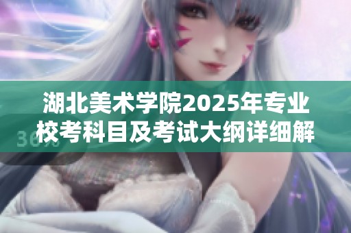 湖北美术学院2025年专业校考科目及考试大纲详细解读