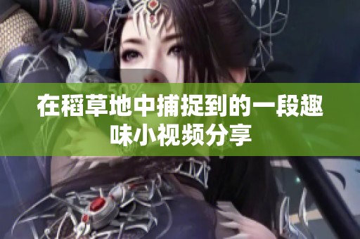 在稻草地中捕捉到的一段趣味小视频分享