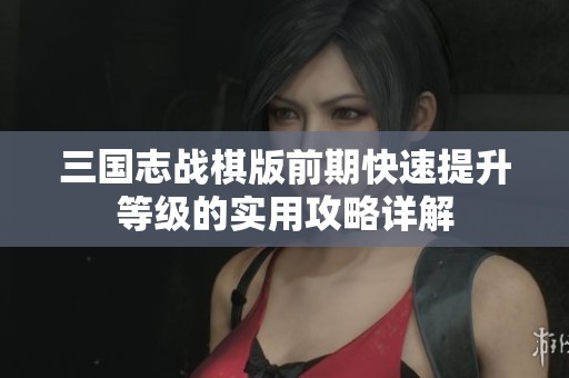 三国志战棋版前期快速提升等级的实用攻略详解