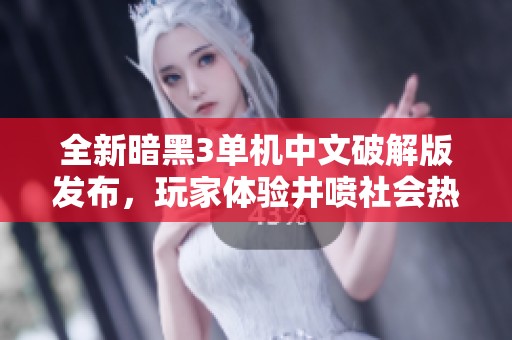 全新暗黑3单机中文破解版发布，玩家体验井喷社会热议