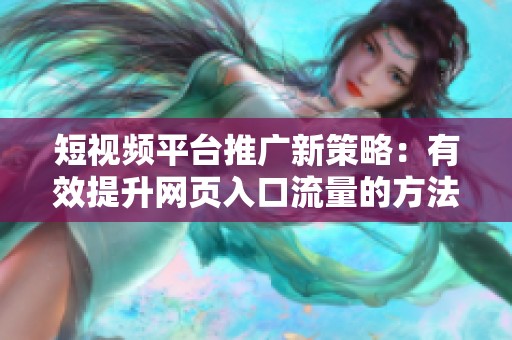 短视频平台推广新策略：有效提升网页入口流量的方法解析
