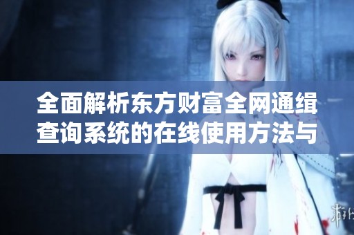 全面解析东方财富全网通缉查询系统的在线使用方法与功能