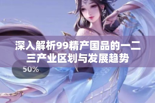 深入解析99精产国品的一二三产业区划与发展趋势