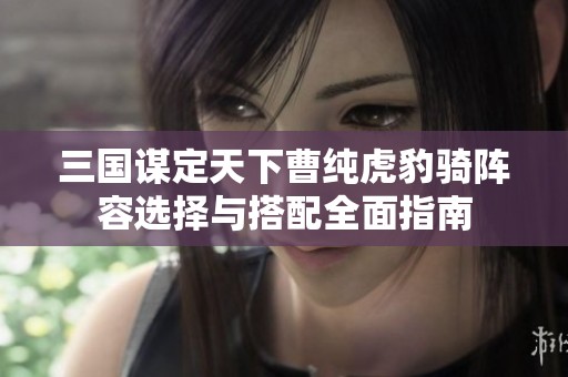 三国谋定天下曹纯虎豹骑阵容选择与搭配全面指南