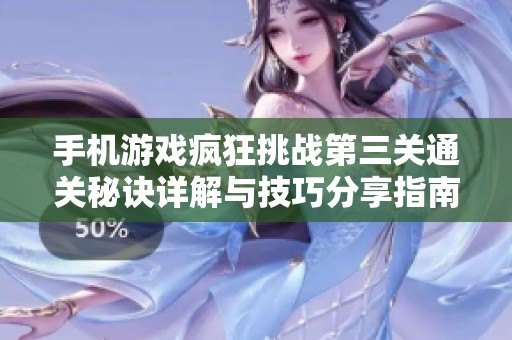 手机游戏疯狂挑战第三关通关秘诀详解与技巧分享指南