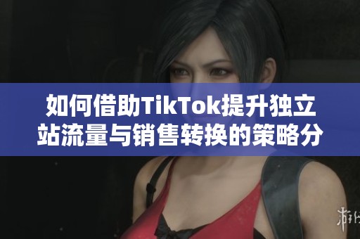 如何借助TikTok提升独立站流量与销售转换的策略分析