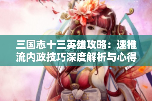 三国志十三英雄攻略：速推流内政技巧深度解析与心得分享