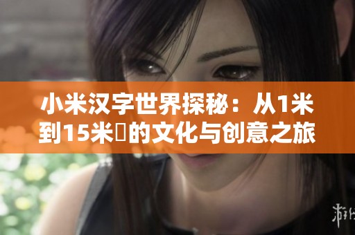 小米汉字世界探秘：从1米到15米姵的文化与创意之旅解析
