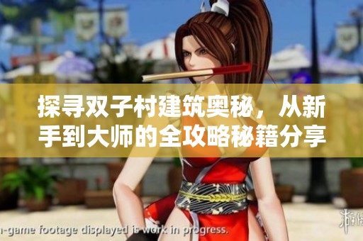 探寻双子村建筑奥秘，从新手到大师的全攻略秘籍分享