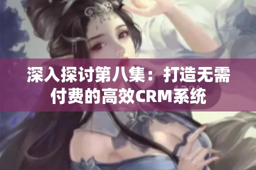 深入探讨第八集：打造无需付费的高效CRM系统