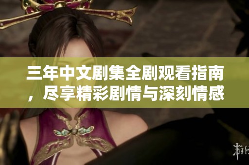 三年中文剧集全剧观看指南，尽享精彩剧情与深刻情感
