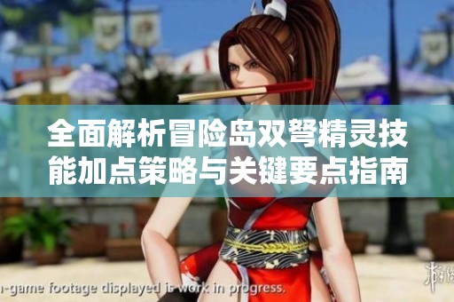 全面解析冒险岛双弩精灵技能加点策略与关键要点指南