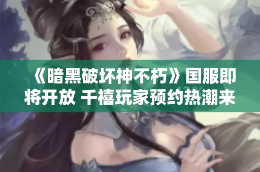 《暗黑破坏神不朽》国服即将开放 千禧玩家预约热潮来袭