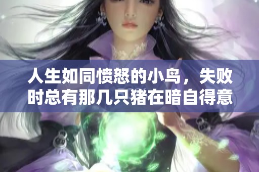 人生如同愤怒的小鸟，失败时总有那几只猪在暗自得意。