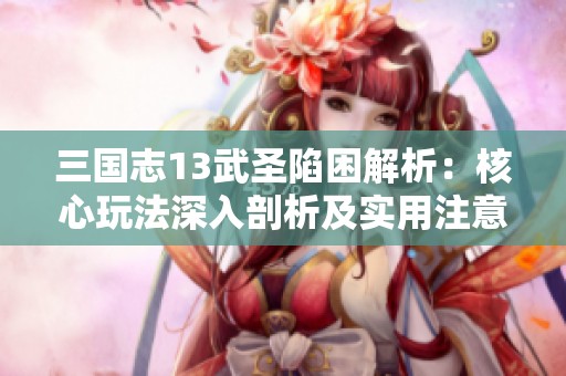 三国志13武圣陷困解析：核心玩法深入剖析及实用注意事项分享