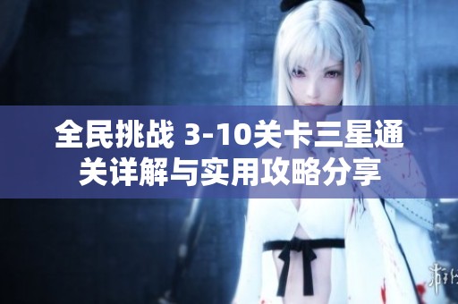 全民挑战 3-10关卡三星通关详解与实用攻略分享
