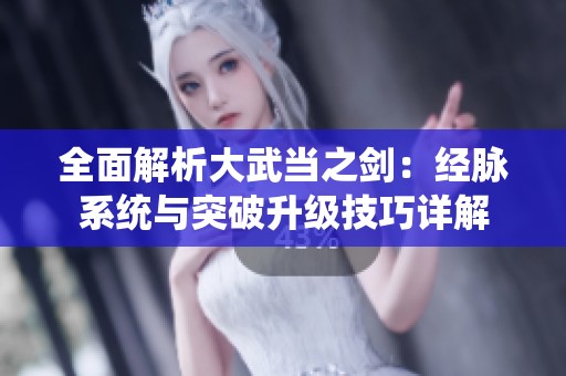 全面解析大武当之剑：经脉系统与突破升级技巧详解