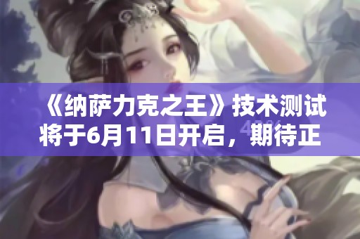 《纳萨力克之王》技术测试将于6月11日开启，期待正式版本早日上线