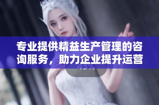 专业提供精益生产管理的咨询服务，助力企业提升运营效率