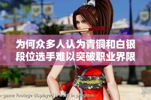 为何众多人认为青铜和白银段位选手难以突破职业界限