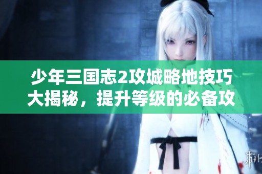 少年三国志2攻城略地技巧大揭秘，提升等级的必备攻略分享