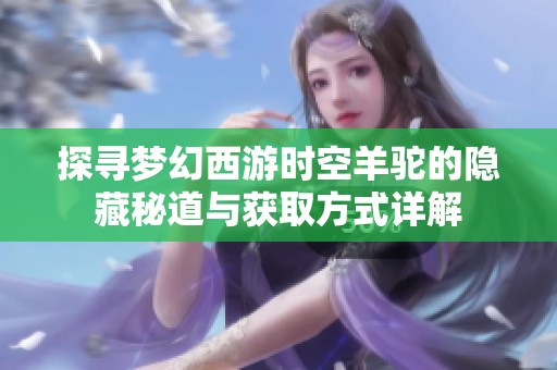探寻梦幻西游时空羊驼的隐藏秘道与获取方式详解
