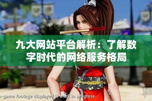 九大网站平台解析：了解数字时代的网络服务格局