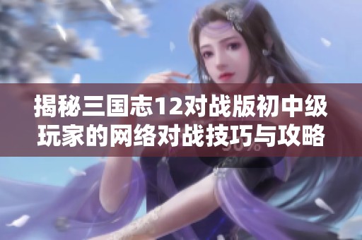 揭秘三国志12对战版初中级玩家的网络对战技巧与攻略