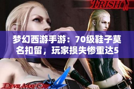 梦幻西游手游：70级鞋子莫名扣留，玩家损失惨重达50万金币