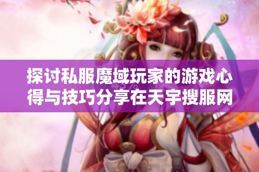 探讨私服魔域玩家的游戏心得与技巧分享在天宇搜服网